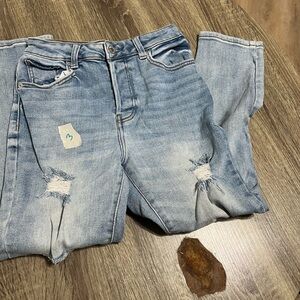 Casual Light Blue Boyfriend Jeans